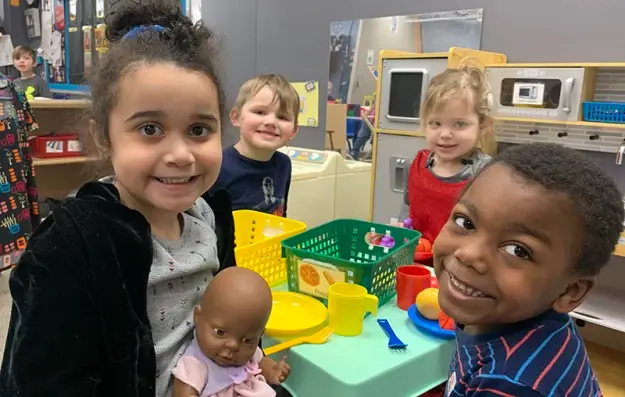 Young CCCSD students in the classroom