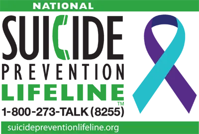 Contact info for suicide prevention lifeline and crisis text line