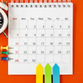 Image of generic school calendar