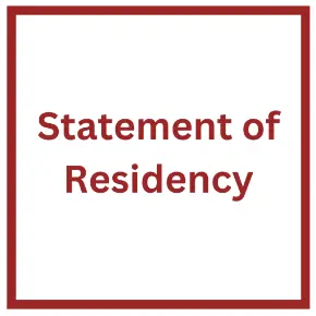statement of residency