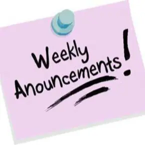 Weekly Announcements