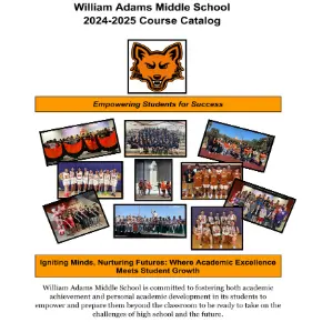 William Adams Middle School Course Catalog