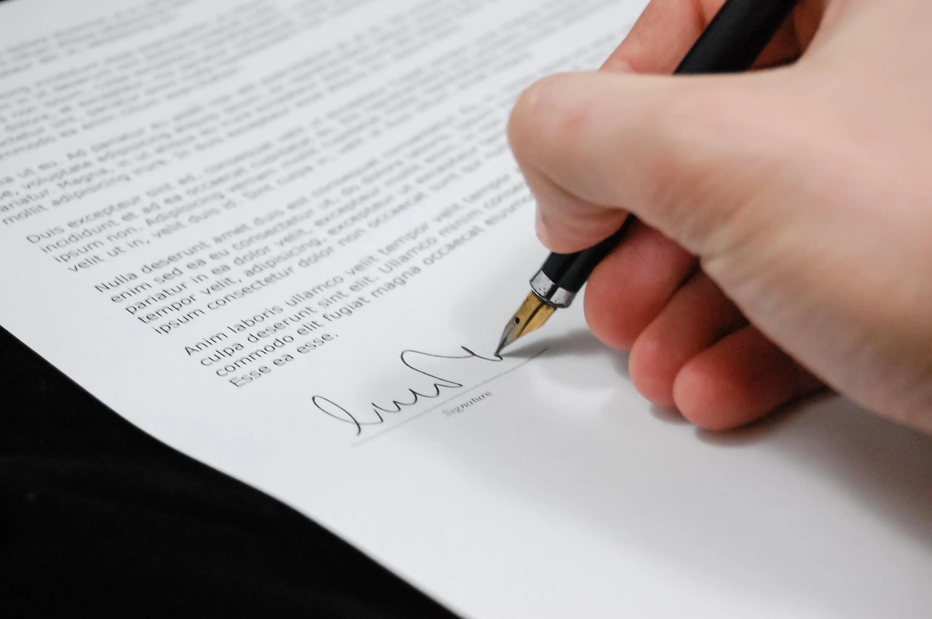 Signing Documents