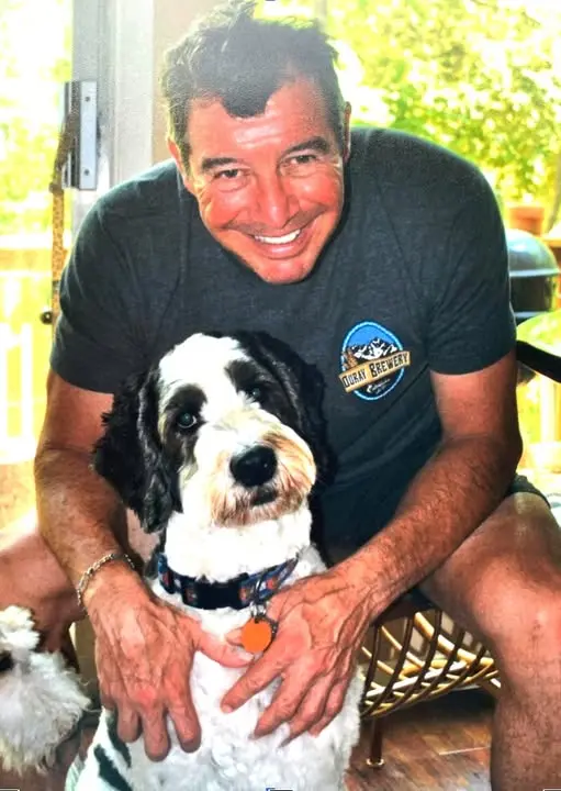 man with dog