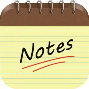 notes on a notepad