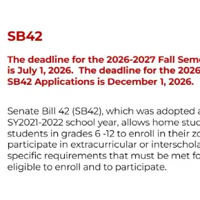 SB42 Dexter Mosely Act Participation.