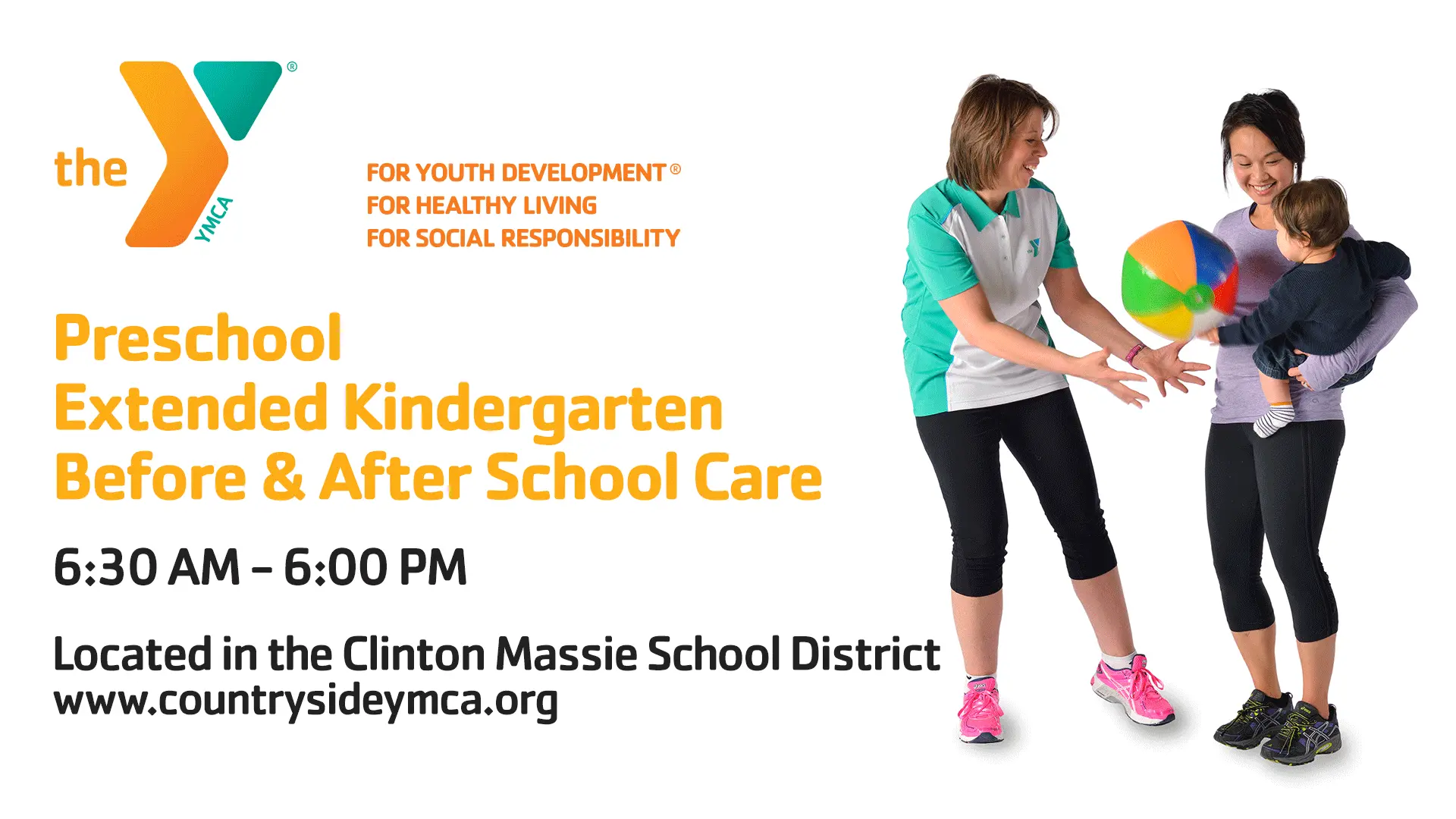 YMCA Preschool Extended Kindergarten Before & After School Care 6:30AM - 6:00PM