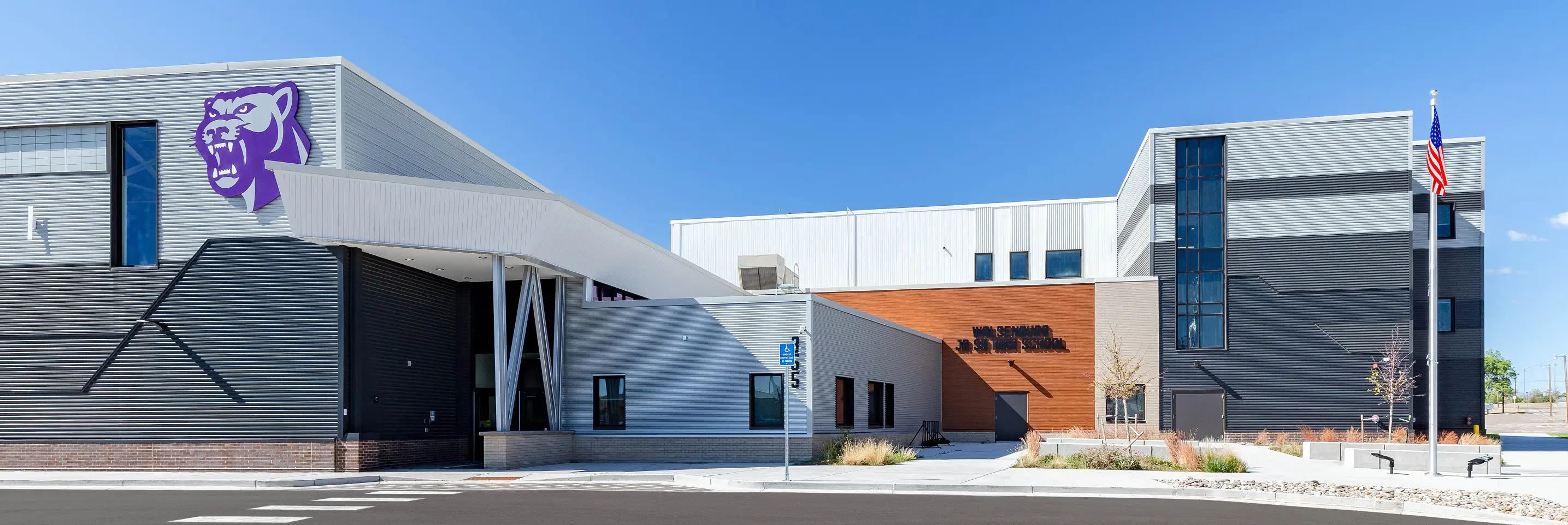 Front of WJSHS School Building