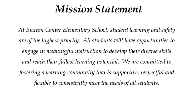 Mission Statement