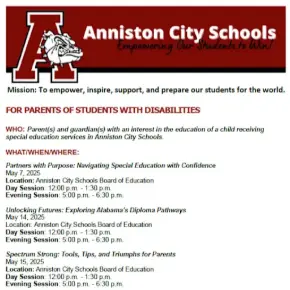 2025 Special Education Parent Workshops