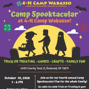 Camp Spooktacular at 4-H Camp Wabasso! flyer