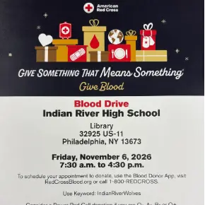 Key Club Hosting Blood Drive at HS Library on November 6th