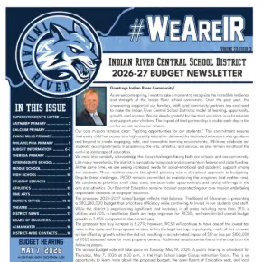 IRCSD 2026-27 Budget Newsletter front page