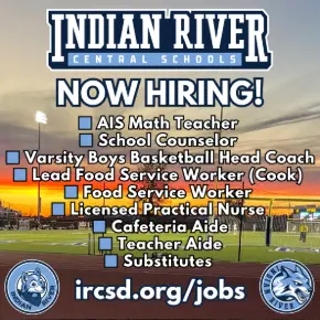 Image listing employment opportunities at IRCSD