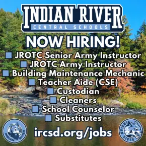 Image listing employment opportunities at IRCSD