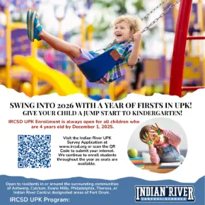 Flyer advertising IRCSD UPK programs