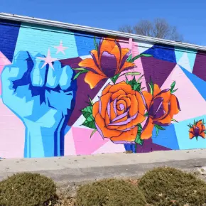 Mural outside MLKCS