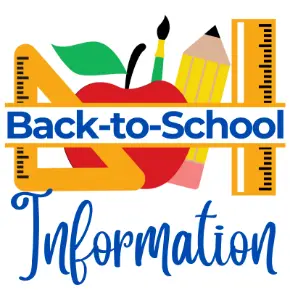 Back to School Information