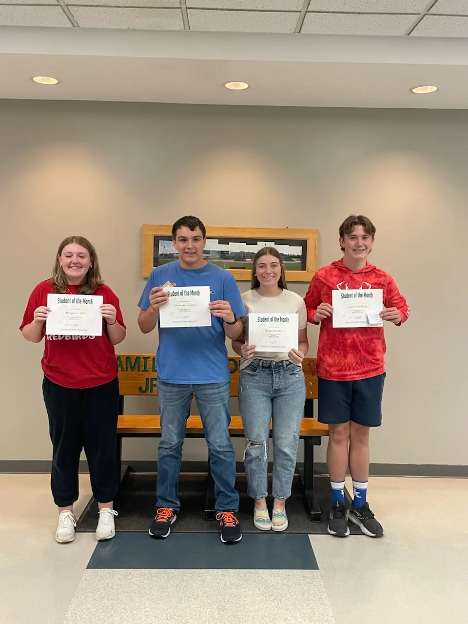 Left to Right: Maggie Hall, Alexander Gomez, Megan Fechter, Connor Sullivan