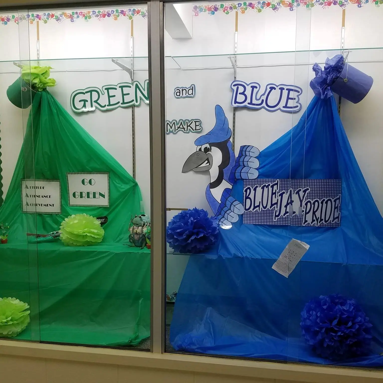 Go green and blue image