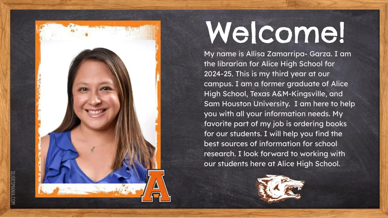Allisa Zamarripa-Garza, AHS Librarian