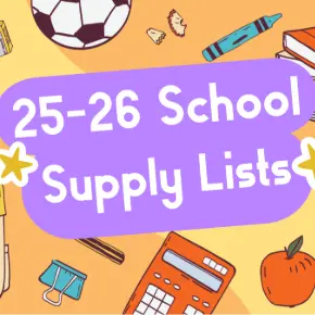 2025-2026 Supply Lists
