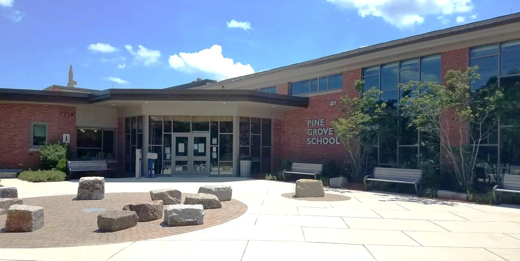 Pine Grove School building facade