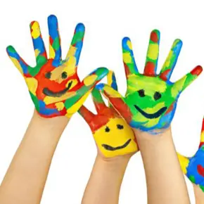 colored hands
