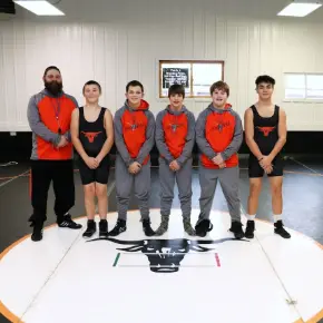 Wrestling team photo
