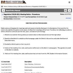Meeting notices