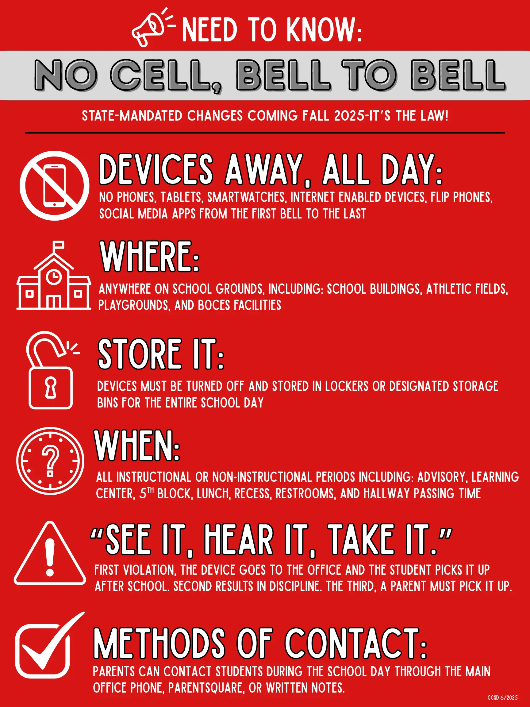 No Cell Bell to Bell Poster