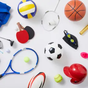 various sports implements