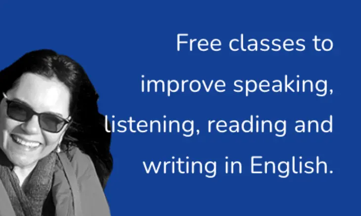 Free classes improve speaking, listening, reading and writing in English. 
