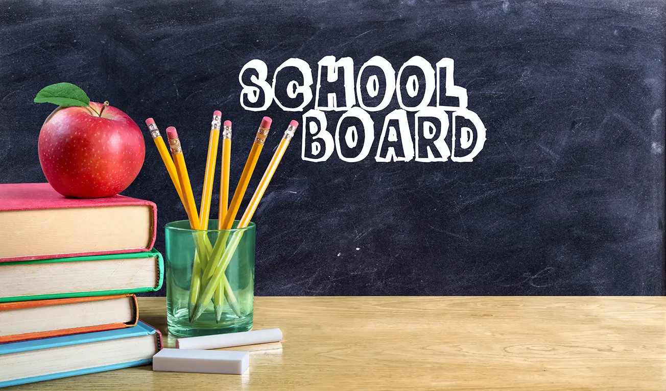 School Board with books