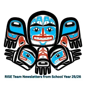 RISE Team Logo with subscript " RISE Team Newsletters from School Year 25/26"