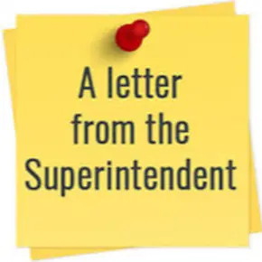 Letter from Superintendent