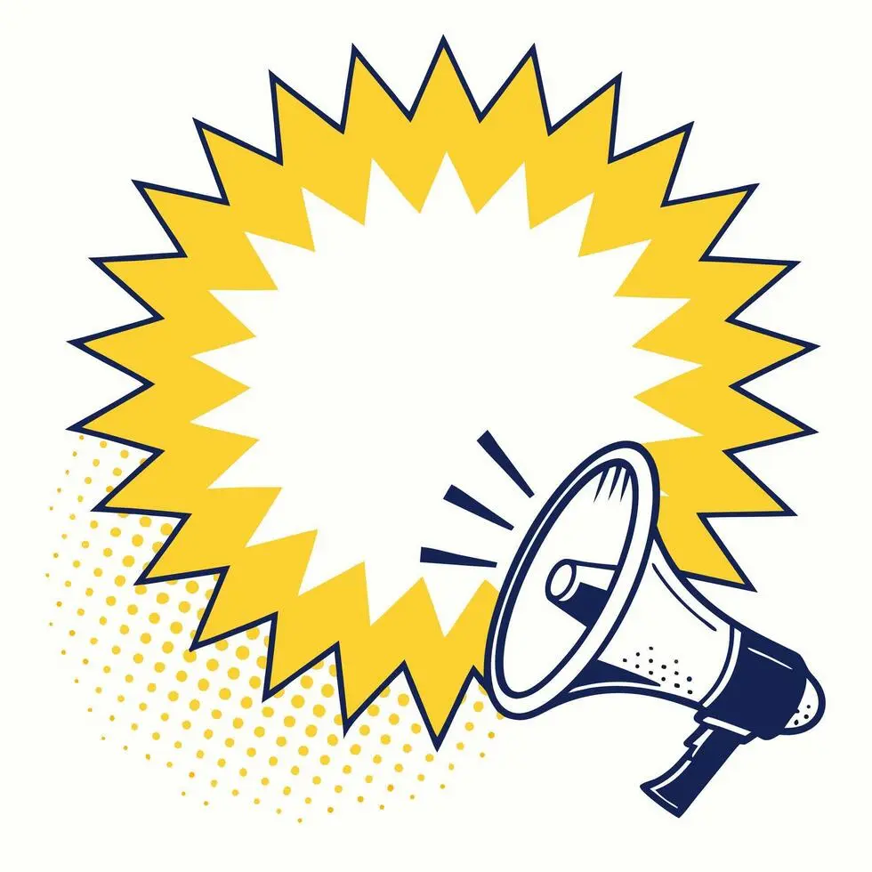 megaphone announcement