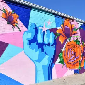 Mural outside MLKCSE