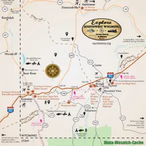 map of SW Wyoming