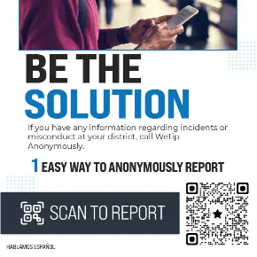 QR CODE AVAILABLE TO SCAN AND REPORT